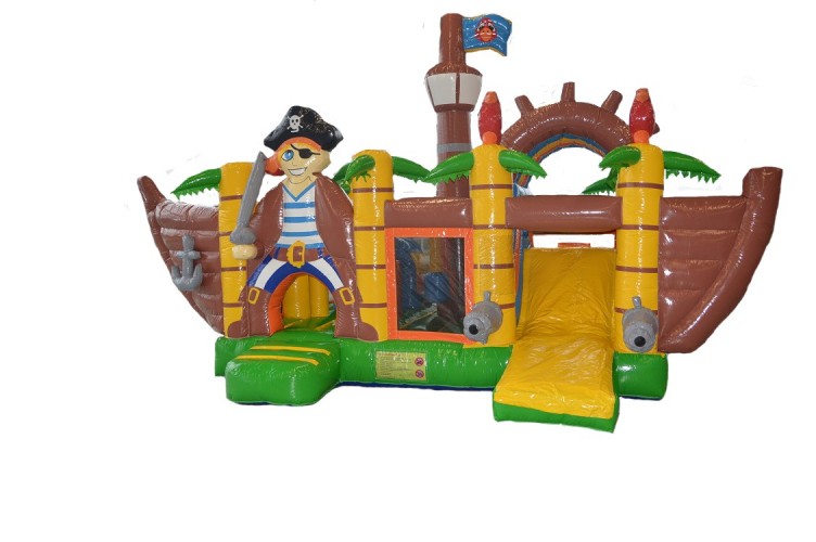 Springkussen multiplay piratenboot